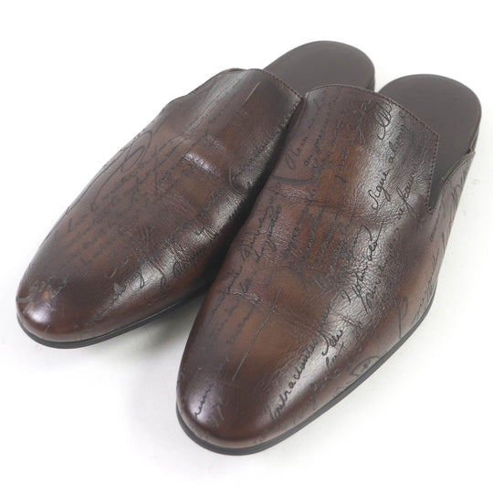 Berluti Sandals Main: Leather Brown Cyrus Oman mens 8.5 Used Authentic