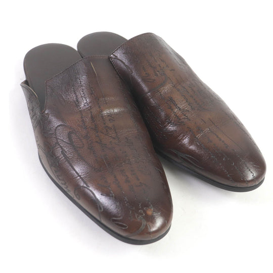 Berluti Sandals Main: Leather Brown Cyrus Oman mens 8.5 Used Authentic