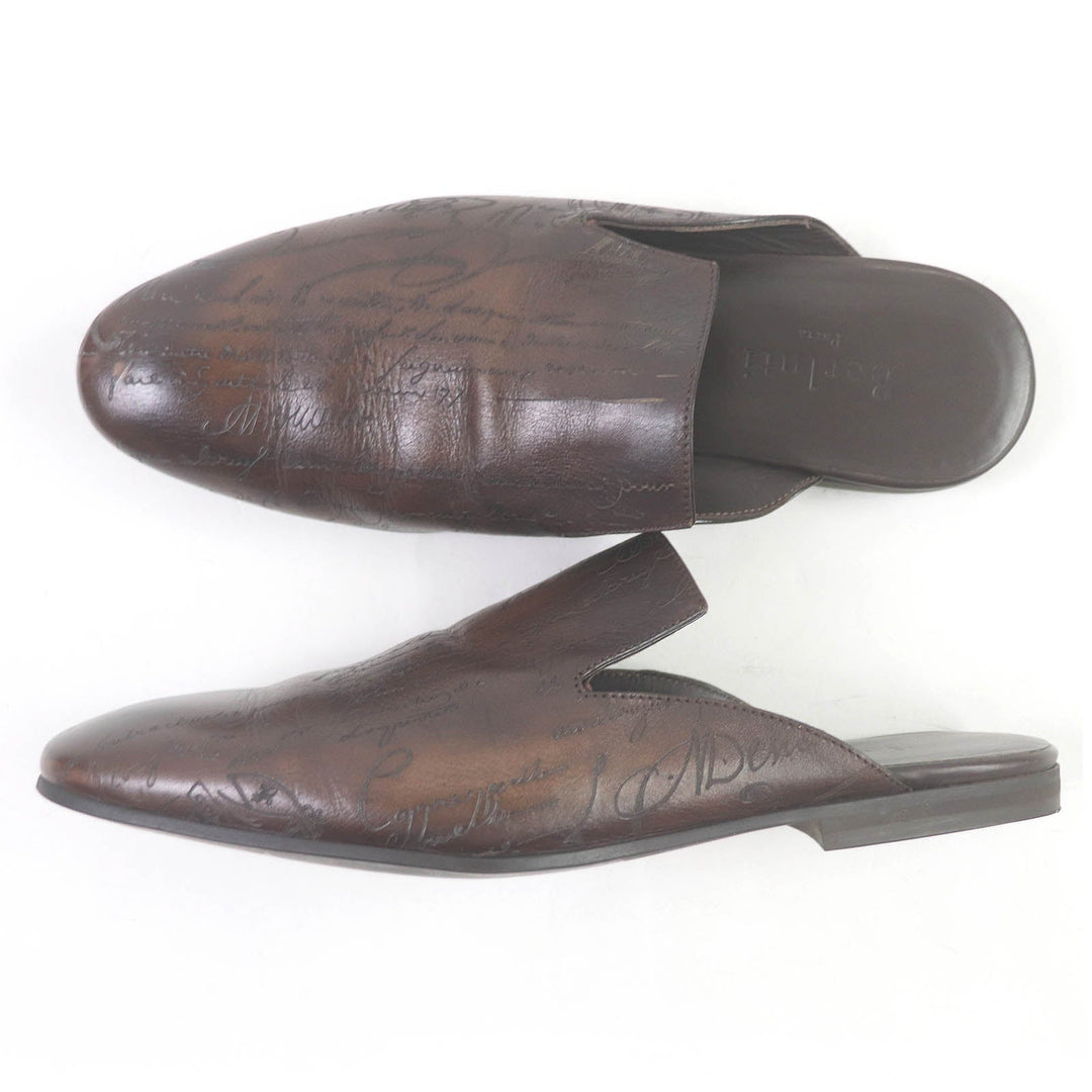 Berluti Sandals Main: Leather Brown Cyrus Oman mens 8.5 Used Authentic