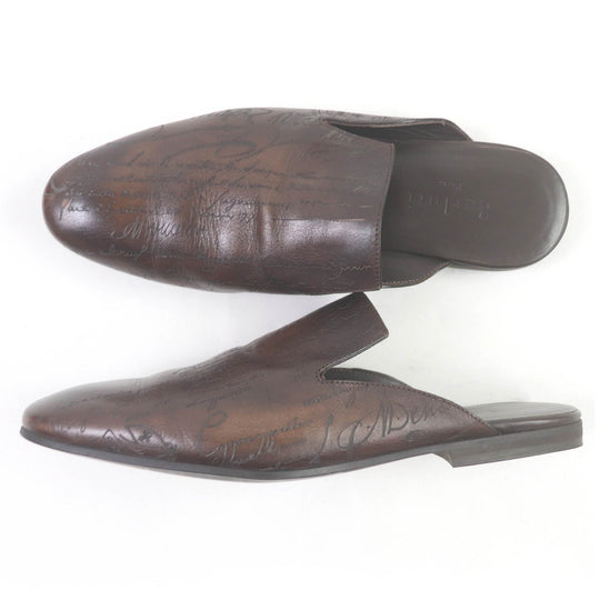 Berluti Sandals Main: Leather Brown Cyrus Oman mens 8.5 Used Authentic