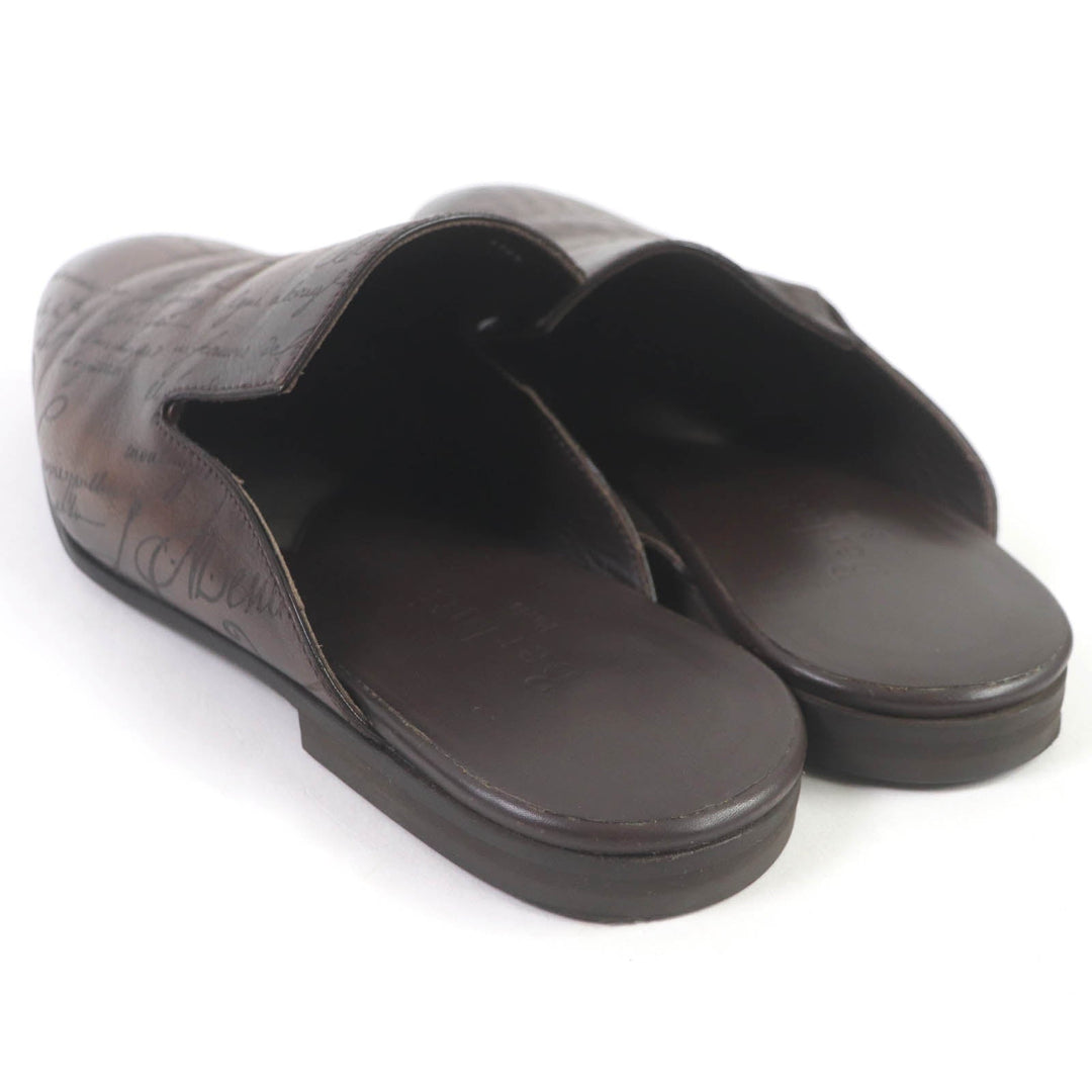 Berluti Sandals Main: Leather Brown Cyrus Oman mens 8.5 Used Authentic