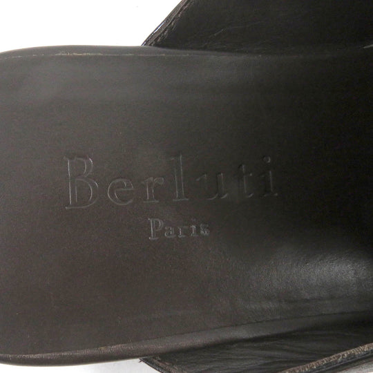 Berluti Sandals Main: Leather Brown Cyrus Oman mens 8.5 Used Authentic