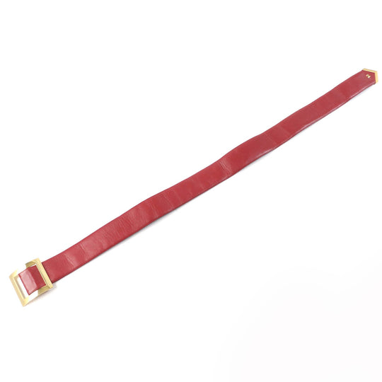 CHANEL belt Main: Leather Red Women Used Authentic