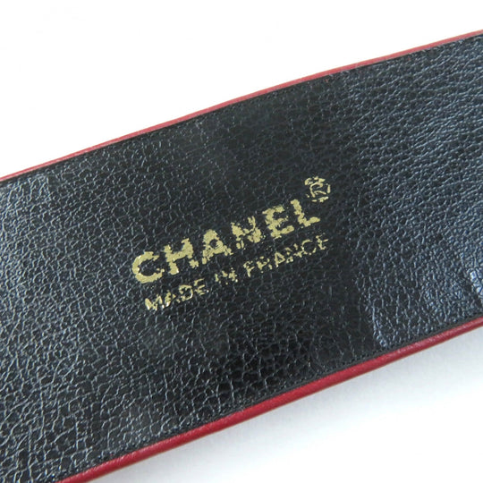 CHANEL belt Main: Leather Red Women Used Authentic