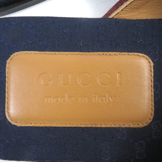 GUCCI Sandals 574863 Part: GG canvas, Part: Leather Brown type mens 9 Used Authentic