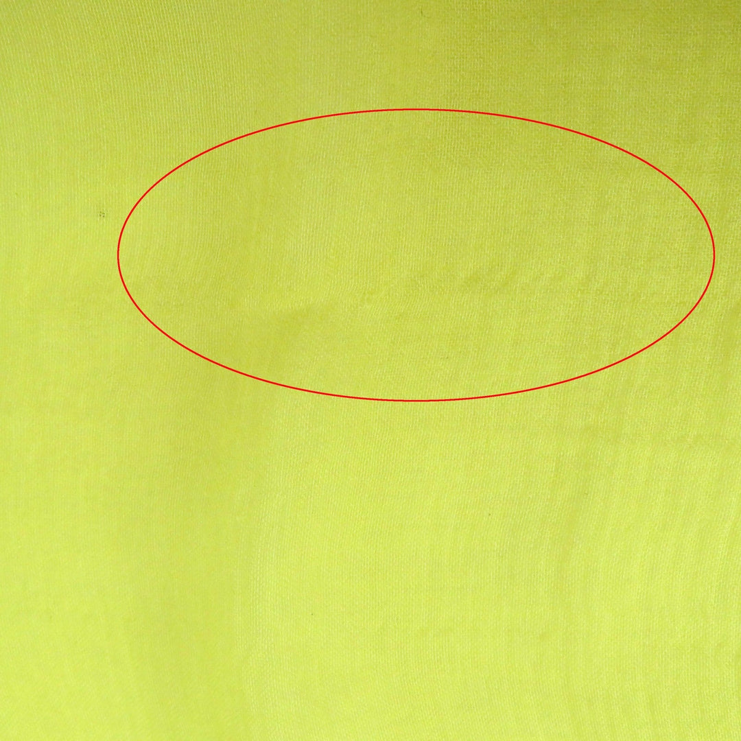 HERMES Stall Main: 100% silk Yellow orange Women Used Authentic