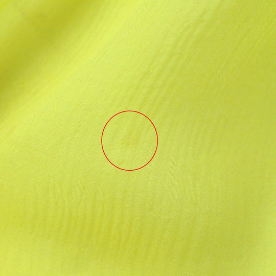 HERMES Stall Main: 100% silk Yellow orange Women Used Authentic