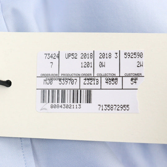 GUCCI Long sleeve shirt 539707 Main: 100% cotton Light blue mens 54 Used Authentic