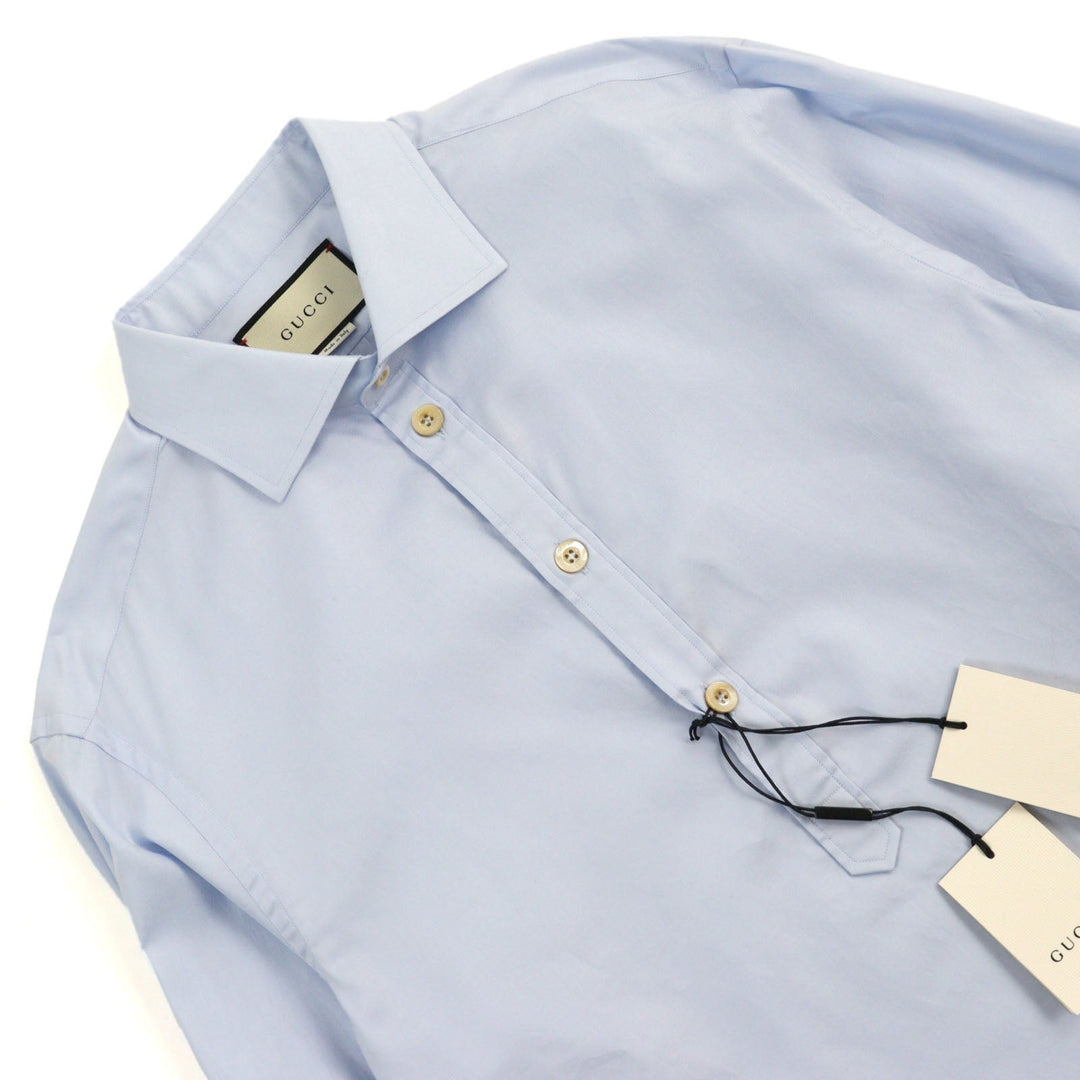 GUCCI Long sleeve shirt 539707 Main: 100% cotton Light blue mens 54 Used Authentic
