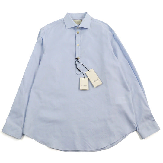 GUCCI Long sleeve shirt 539707 Main: 100% cotton Light blue mens 54 Used Authentic