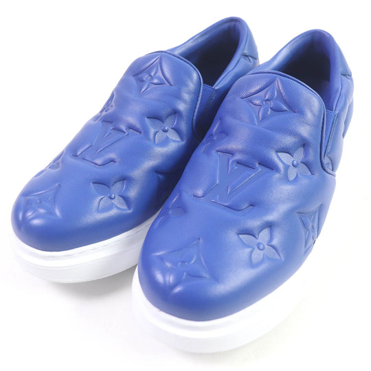 LOUIS VUITTON Slip-on Main: Leather blue beverly hills line mens 7 1/2 Used Authentic