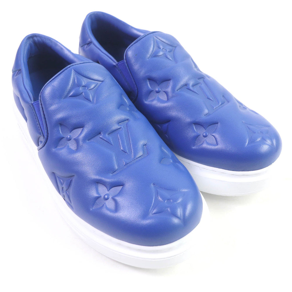 LOUIS VUITTON Slip-on Main: Leather blue beverly hills line mens 7 1/2 Used Authentic