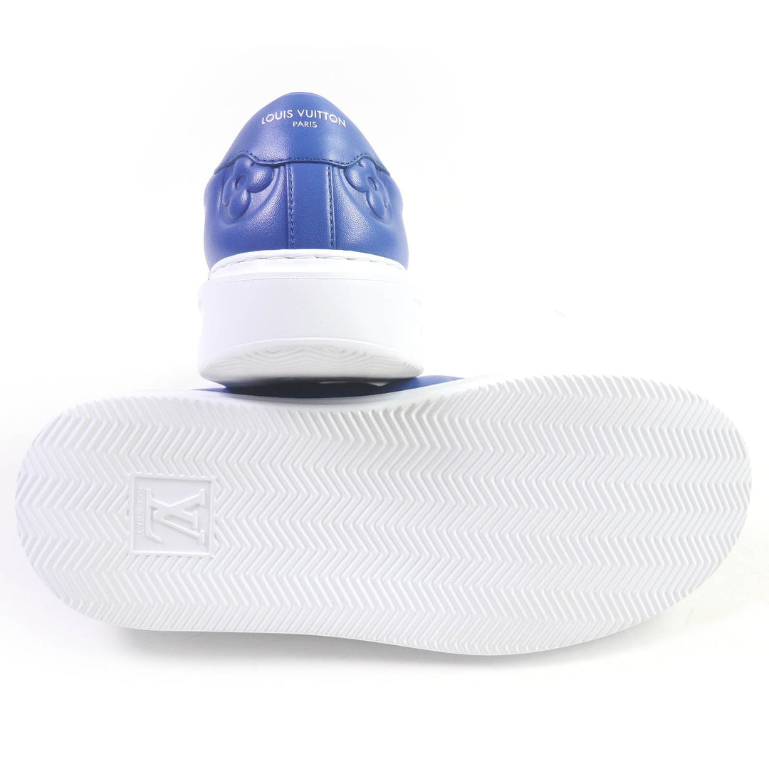 LOUIS VUITTON Slip-on Main: Leather blue beverly hills line mens 7 1/2 Used Authentic