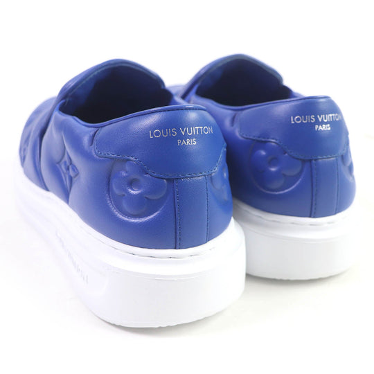 LOUIS VUITTON Slip-on Main: Leather blue beverly hills line mens 7 1/2 Used Authentic