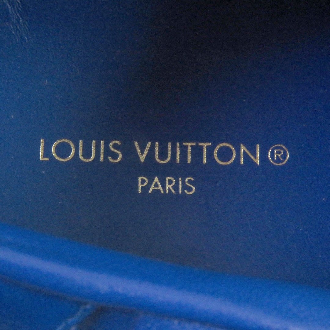 LOUIS VUITTON Slip-on Main: Leather blue beverly hills line mens 7 1/2 Used Authentic