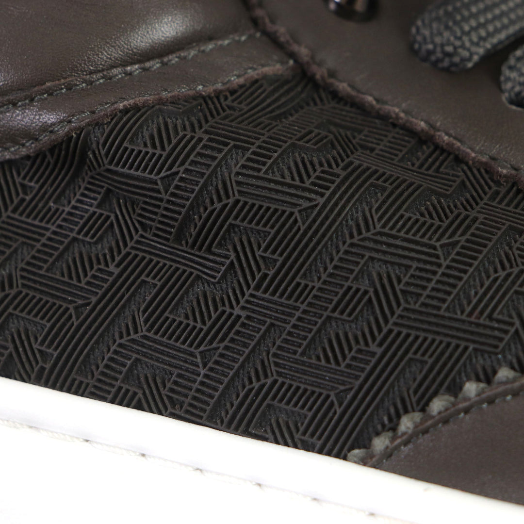 Christian Louboutin High cut sneakers Main: Leather, Main: Suede leather, Main: Rubber Khaki Brown mens 42 Used Authentic