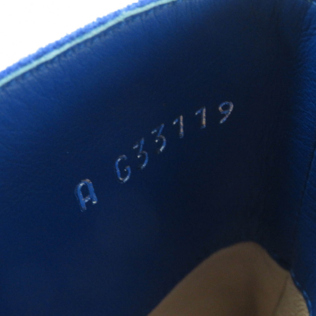 CHANEL short boots G33119 Main: suede leather, part: satin blue-black GABRIEIIE COCO Women 35 Used Authentic