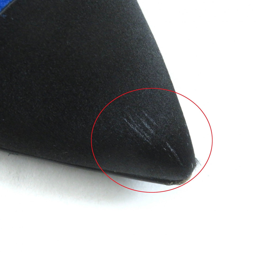 CHANEL short boots G33119 Main: suede leather, part: satin blue-black GABRIEIIE COCO Women 35 Used Authentic