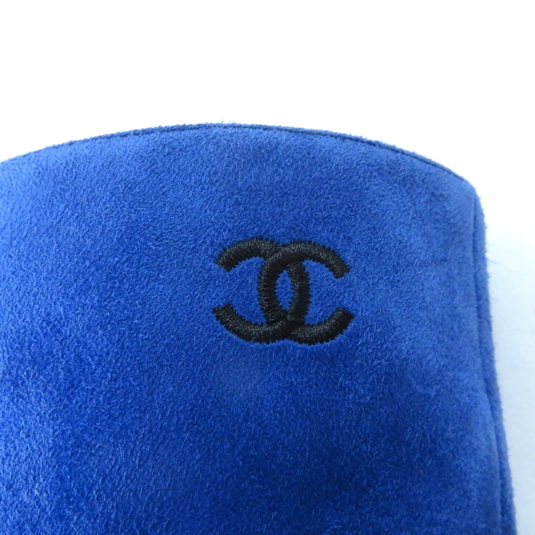 CHANEL short boots G33119 Main: suede leather, part: satin blue-black GABRIEIIE COCO Women 35 Used Authentic