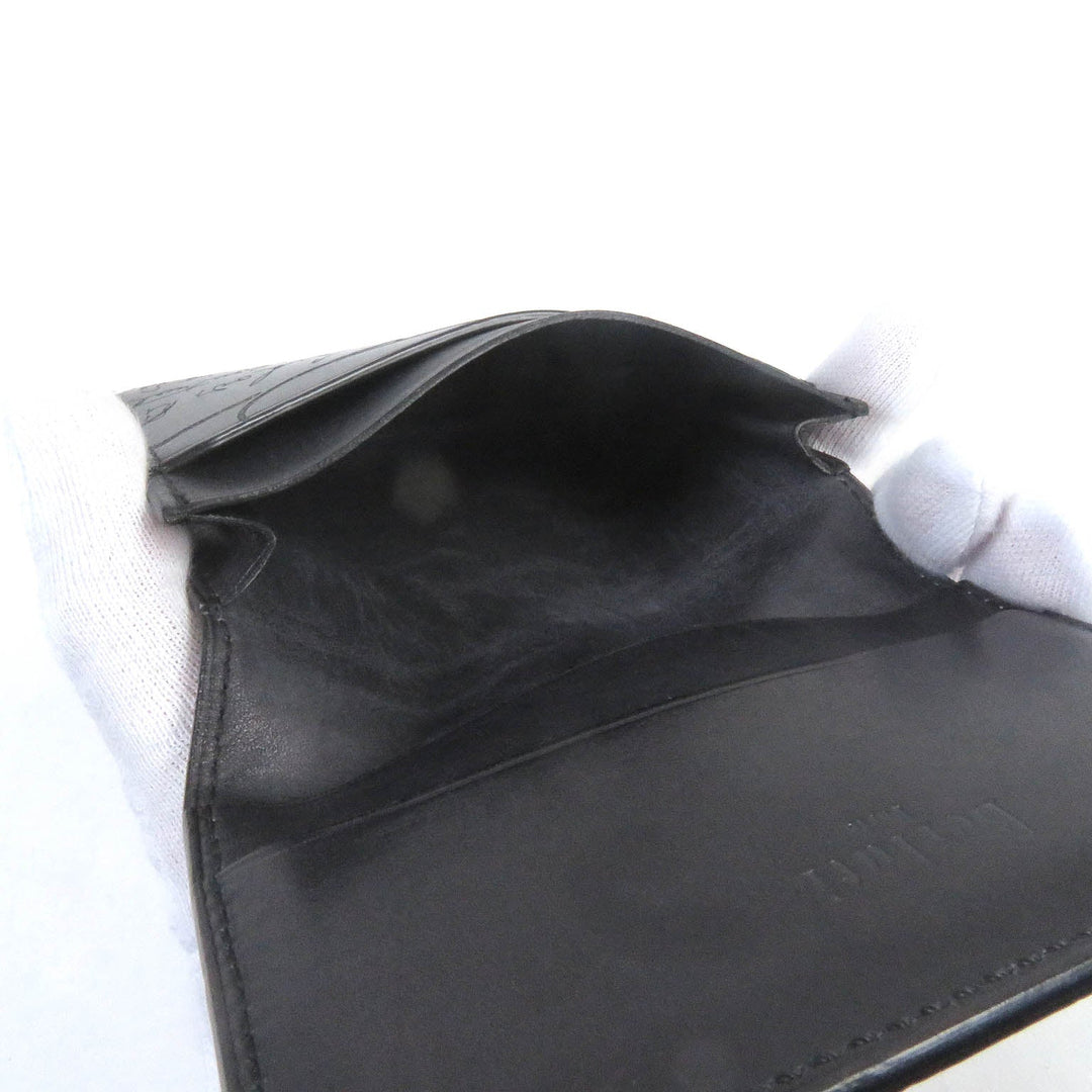 Berluti Card Case Leather Black mens Used Authentic