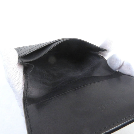 Berluti Card Case Leather Black mens Used Authentic