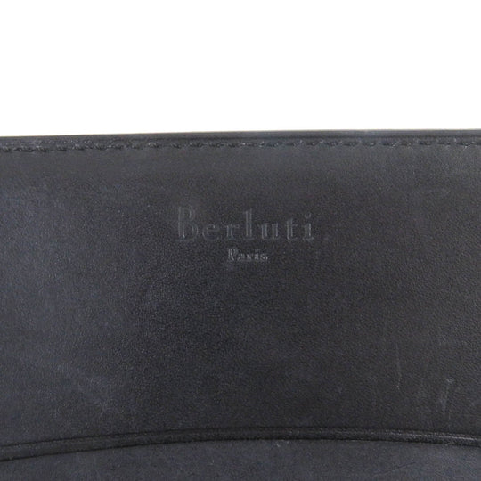 Berluti Card Case Leather Black mens Used Authentic