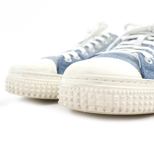 Valentino Garavani sneakers FL898Y2 Main: Denim, Main: Leather Blue white mens 42 Used Authentic
