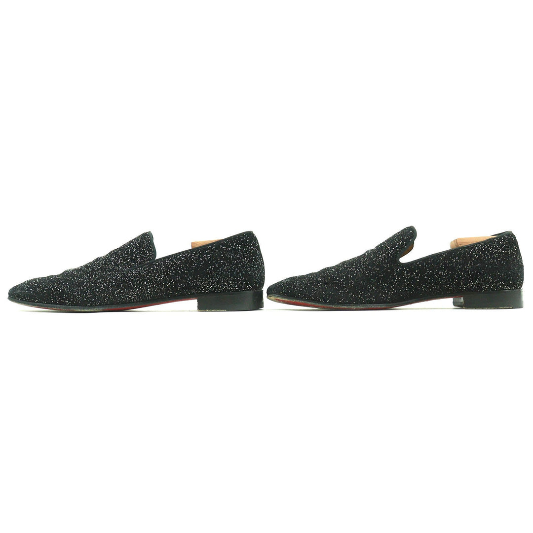 Christian Louboutin Leather shoes Main: Suede leather black mens 40 Used Authentic