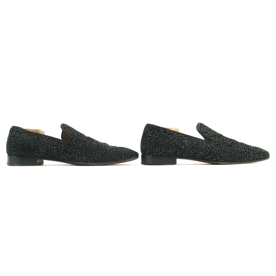 Christian Louboutin Leather shoes Main: Suede leather black mens 40 Used Authentic