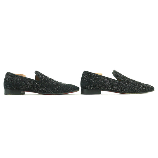 Christian Louboutin Leather shoes Main: Suede leather black mens 40 Used Authentic