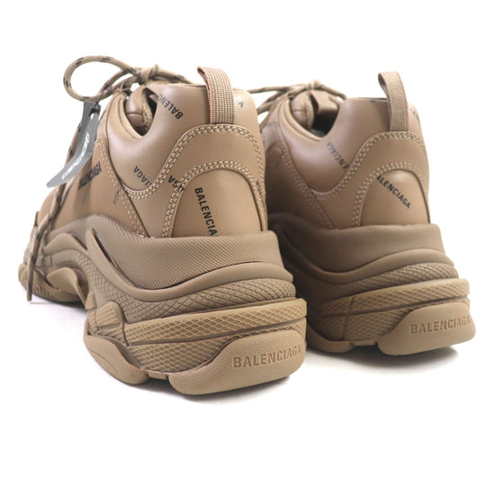 BALENCIAGA sneakers 536737 Main: Leather Brown TRIPLE S Triple S mens 43 Used Authentic