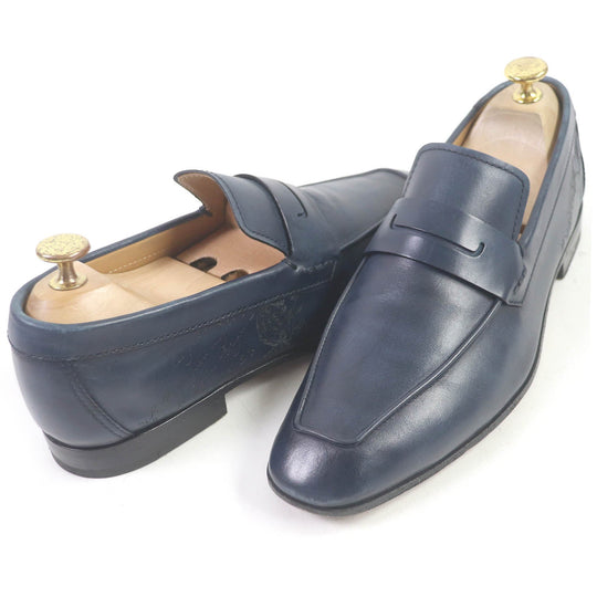 Berluti loafers Main: Leather Navy mens 6 Used Authentic