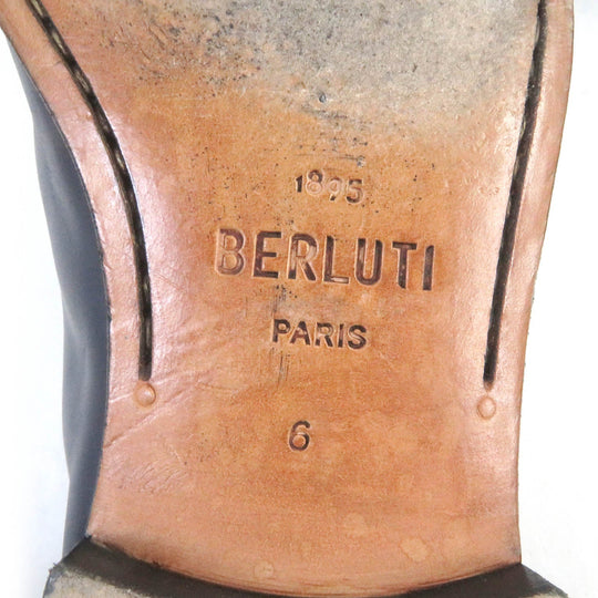 Berluti loafers Main: Leather Navy mens 6 Used Authentic
