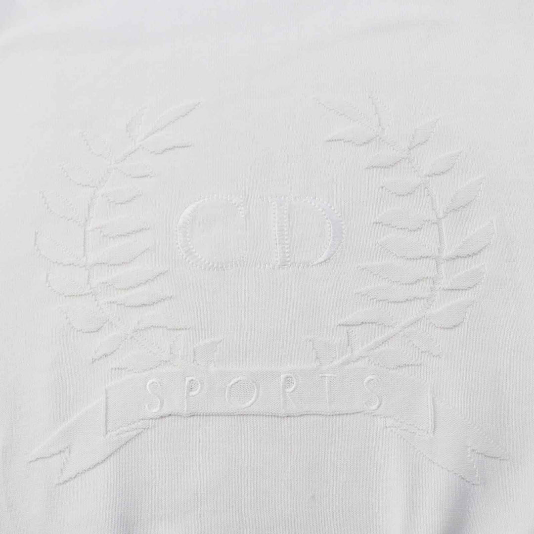 Christian Dior sweat 3U2L350 Main: 100% cotton white Women L Used Authentic