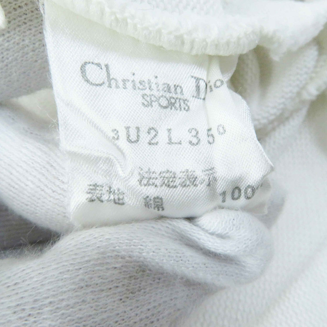 Christian Dior sweat 3U2L350 Main: 100% cotton white Women L Used Authentic