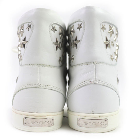 JIMMY CHOO High cut sneakers Main: Leather white TOKYO Women 38 Used Authentic