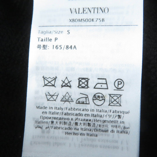 VALENTINO poncho XB0MS00K75B Main: 94% cotton, Main: 6% nylon, Part: 61% silk, Part: 39% polyester, Part: 96% cotton black Women S Used Authentic