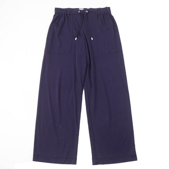 HERMES Wide pants Main: 100% cotton purple Women 36 Used Authentic