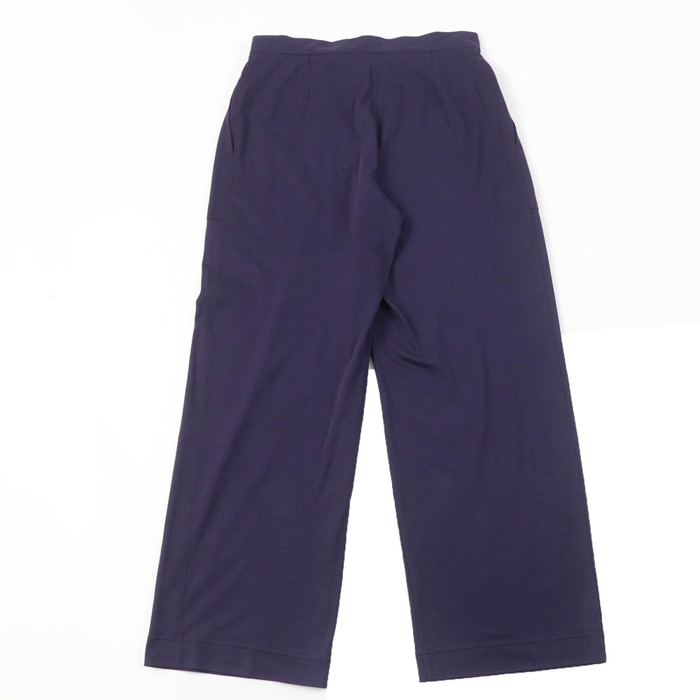 HERMES Wide pants Main: 100% cotton purple Women 36 Used Authentic