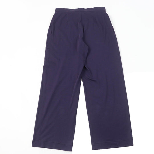 HERMES Wide pants Main: 100% cotton purple Women 36 Used Authentic