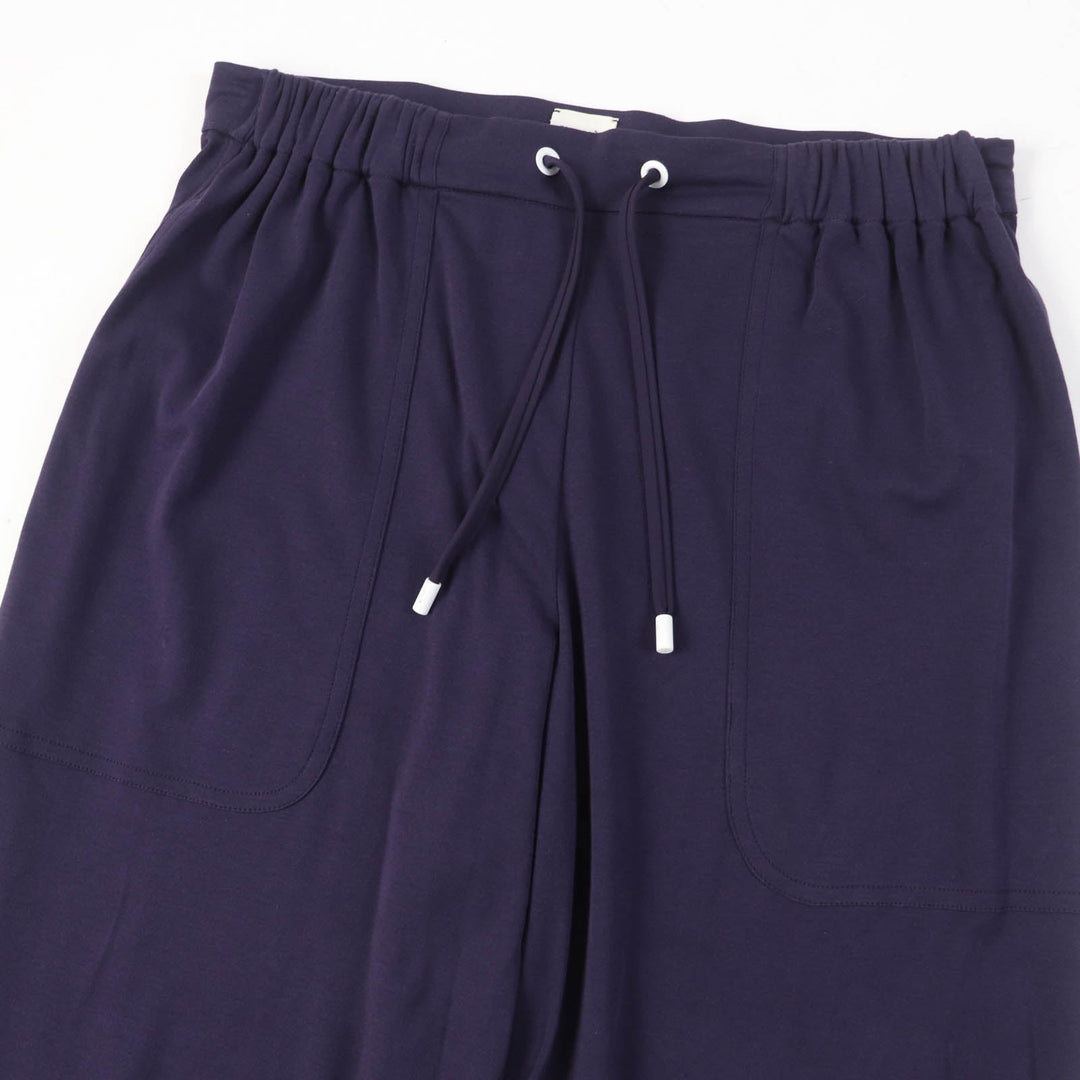 HERMES Wide pants Main: 100% cotton purple Women 36 Used Authentic