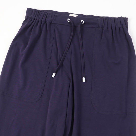 HERMES Wide pants Main: 100% cotton purple Women 36 Used Authentic