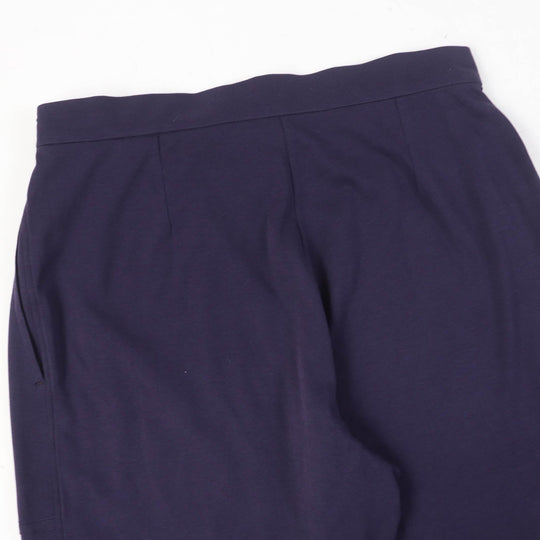 HERMES Wide pants Main: 100% cotton purple Women 36 Used Authentic
