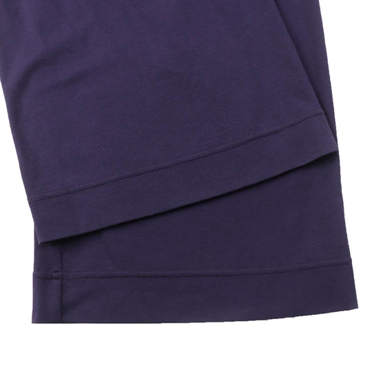 HERMES Wide pants Main: 100% cotton purple Women 36 Used Authentic