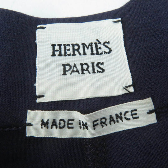 HERMES Wide pants Main: 100% cotton purple Women 36 Used Authentic