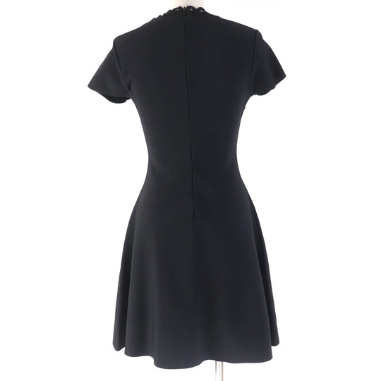 VALENTINO one piece Main: 83% rayon, Main: 17% polyester, Part: 100% rayon black Women S Used Authentic