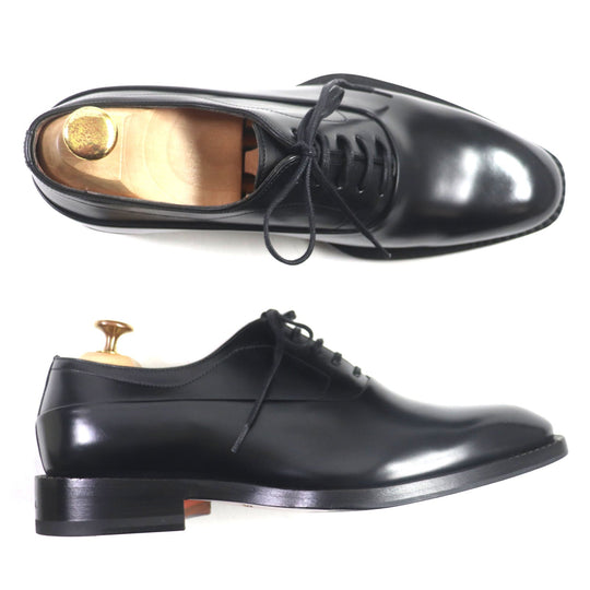 a.testoni Leather shoes Leather black mens 5 Used Authentic