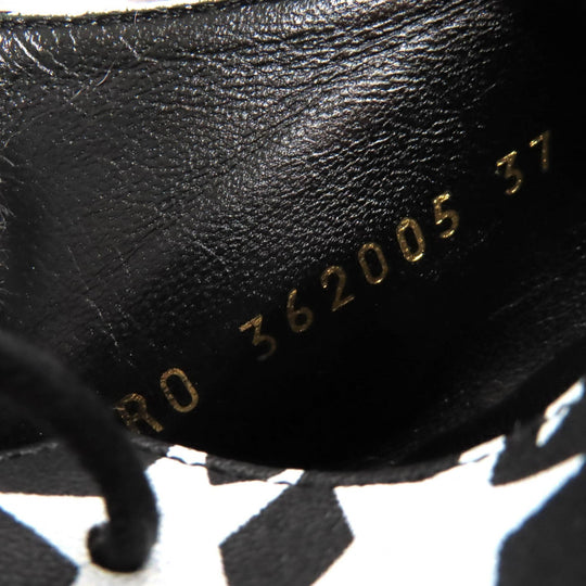 SAINT LAURENT PARIS Leather shoes 362005 Main: Leather Black White Women 37 Used Authentic