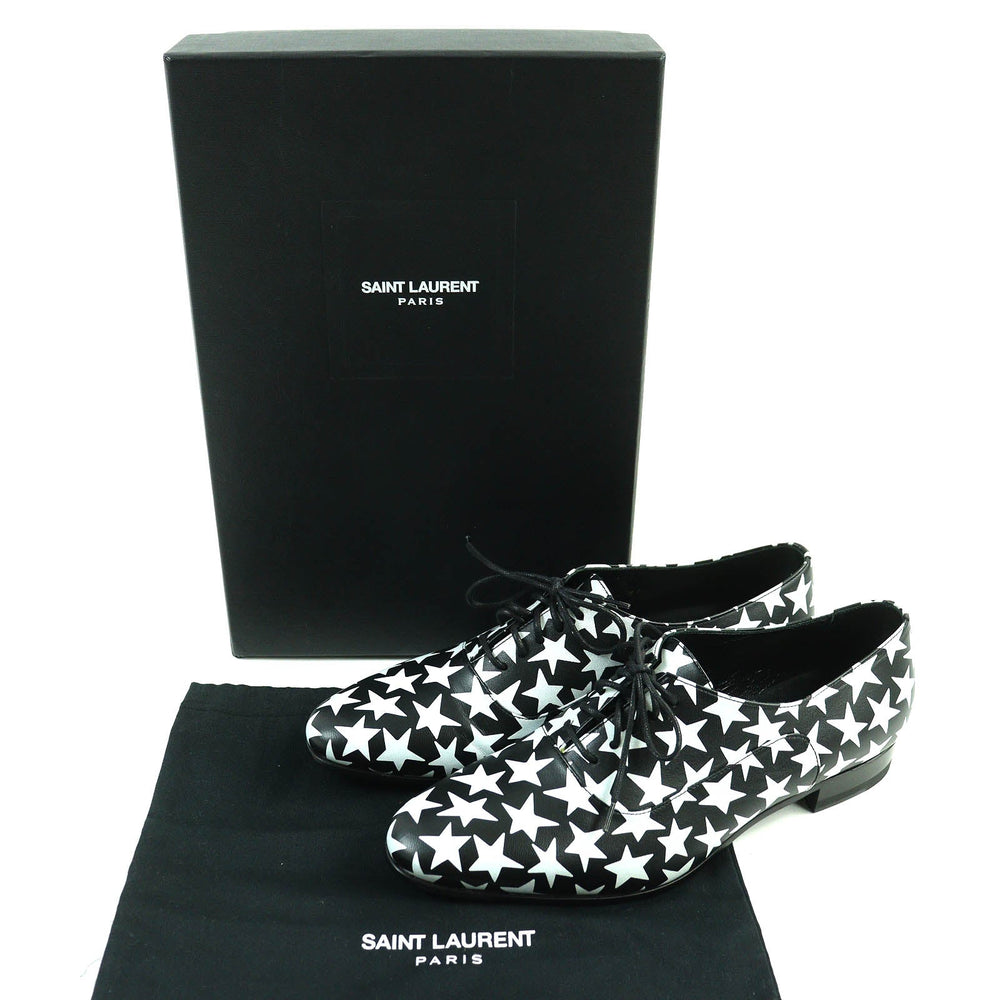 SAINT LAURENT PARIS Leather shoes 362005 Main: Leather Black White Women 37 Used Authentic