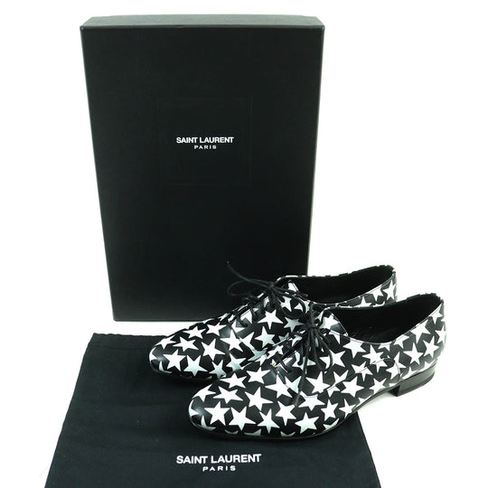 SAINT LAURENT PARIS Leather shoes 362005 Main: Leather Black White Women 37 Used Authentic
